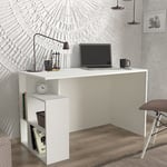 Bureau moderne blanc avec étagères 120x60x74cm Labran