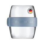 Westmark Pocketbox Mini, boîte pratique Meal-Prep to go, idéale pour les yaourts, fruits, légumes, snacks, 400 ml (2 x 200 ml), sans BPA, bleu