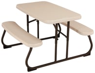 Lifetime 4 Seater Plastic Picnic Table - Almond