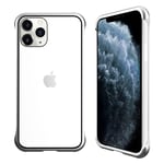 R-JUST RJC-23 Alu/Glasfodral - iPhone 11 Pro Max - Silver