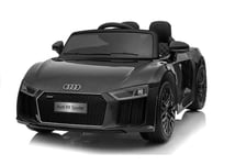 Lasten sähköinen urheiluauto Audi R8 Spyder, musta