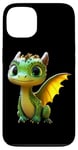 Coque pour iPhone 13 Dragon Petit Bébé Vert Dragon Doux Dragons