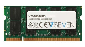 V7 DDR2 - modul - 4 GB - SO DIMM 200-pin - 800 MHz / PC2-6400 - ikke-bufret