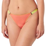 KARL LAGERFELD Femme G-String Transparent, Corail Vif, S