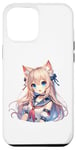 Coque pour iPhone 12 Pro Max Costume de marin mignon chat fille