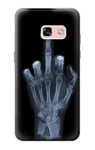 X-ray Hand Middle Finger Case Cover For Samsung Galaxy A3 (2017)