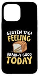 Coque pour iPhone 13 Pro Max Étiquette gluten Se sentir bien aujourd'hui pour un régime sans pain