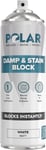 Polar Damp & Stain Block Spray - Matt White, 500ml - One Coat Anti Mould Spray &