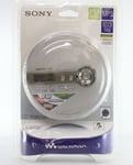 Collectible Sony MP3 FM Radio Walkman Personal CD Player - Silver (D-NF340/SC)