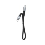 Dudao USB-C Kabel PD100W 23cm - Sort