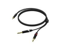 Kabel Procab Procab Pra713/3 3,5 Mm Męski Stereo - 2 X 6,3 Mm Jack Męski Mono - Ultraflex™ 3 M