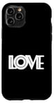 Coque pour iPhone 11 Pro Mot simple et mignon avec texte « Love »