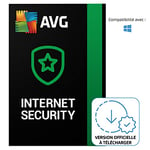 AVG Internet Security 2024 - Protection Antivirus | 1 appareil | 1 An | PC | Code d'activation PC - envoi par email