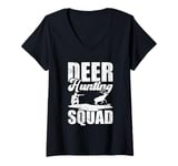 Womens Deer Hunting Squad vintage men Antlers Hunting Season V-Neck T-Shirt