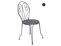 2 chaises de jardin en métal Montmartre Carbone - Fermob