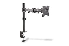 DIGITUS Monitor Mount - Table Clamp - 1 Monitor - Up to 27 Inches - Up to 1x 8 kg - VESA 75 x 75, 100 x 100 - Black