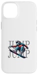 Coque pour iPhone 14 Plus Snowboard freestyle freeride sports d'hiver en poudreuse