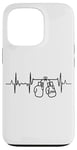 Coque pour iPhone 13 Pro Tenue d'entraînement de boxe Boxer Heartbeat Heartline ECG