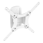 TV or Monitor Wall Mount Bracket, White, Tilt & Swivel for up to 39" Screens