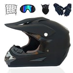 WLBRIGHT Adult youth downhill helmet gifts goggles mask gloves net pocket BMX MTB ATV bike race full face integral helmet,C,XL