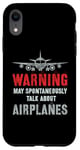 Coque pour iPhone XR Vintage Je pourrais parler spontanément d'avions Fly Model