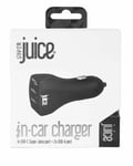 Juice SuperJuice 18W Triple Port USB Car Charger: Fast charge NEW FREE DELIVERY