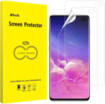 Protection Écran Compatible Samsung Galaxy S10 Plus S10+, Film Ultra Hd En Tpu, Coque Compatible, Lot De 2