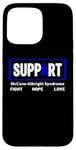 Coque pour iPhone 15 Pro Max Ruban bleu - Soutien de la sensibilisation au syndrome de McCune-Albright