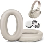 Coussinets de rechange pour casque Sony WH-1000XM3 (WH1000XM3) avec mousse à mémoire de forme en cuir protéiné (doré)