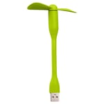 Ventilateur USB portable flexible,banque d'alimentation mobile,PC,ordinateur portable,ordinateur portable,voyage d'été,refroidisseur d'air pliable - Type Green