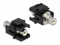 Delock Keystone Module RCA female > RCA female - modulinnlegg (kopling)