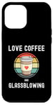 Coque pour iPhone 12 Pro Max Smith Artist Love Drinking Coffee And Glassblowing Glass Glass