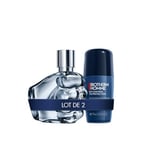 Lot de Diesel Only The Brave, Eau de Toilette pour Homme en Spray Vaporisateur, Parfum Frais, 35 ml + Biotherm Homme, Day Control Déodorant Homme Anti-Odeur, Efficacité 72H, Tous Types de Peau