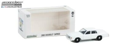 GREENLIGHT 1/64 HOT PURSUIT 1980-90 CHEVROLET CAPRICE WHITE 43005