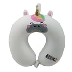 Puckator Coussin de Voyage Relaxeazzz Peluché Mémoire de Forme - Adoracorns Astra la Licorne