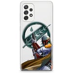 ERT GROUP Coque de téléphone Portable pour Samsung A52 5G / A52 LTE 4G / A52S 5G Original et sous Licence Officielle Star Wars Motif Boba Fett 002, partiel imprimé