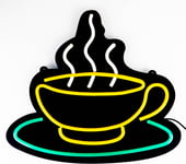 Neonskylt 48 cm ""Coffee Cup""