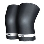 INFERNO PRO KNEE SLEEVES - EXTRA STIFF NEOPRENE, BLACK - IPF APPROVED, LARGE