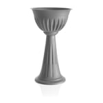 Bama - Colonne Alba Fleurs cm. 43x74,5h allumé. 20 jardinière en plastique gris Home 31903