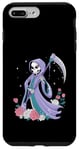 Coque pour iPhone 7 Plus/8 Plus Grim Reaper Fleurs Floral Halloween