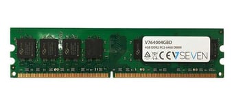 V7 DDR2 - modul - 4 GB - DIMM 240-pin - 800 MHz / PC2-6400 - ikke-bufret