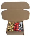 90 NAKED Nespresso compatible Coffee Pods - Red, Gold, Silver (3x30)