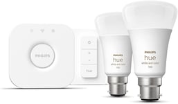 Philips HUE White & Colour Ambiance Smart Lighting With Bridge Starter Kit B22