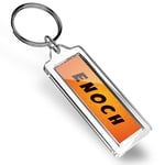 Enoch Name Funky Orange Keyring   #104768