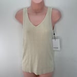 Selected Femme Trixie New Sleeveless Knit Top, Size S, Birch, RRP £35