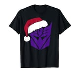 Transformers Christmas Decepticons Santa Hat Logo T-Shirt