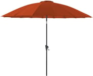 Parasol Terrasse En Fibre De Verre Pagode 300 Cm Paprika