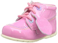 Kickers Unisex Baby Kick Hi Fleur Ankle Boot, Pink, 1 UK Child