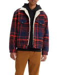 Levi's Men's Vintage Sherpa Trucker Pld Jacket, Paul Plaid Naval Academy, M