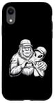 Coque pour iPhone XR Funny Cryptid Bigfoot Alien Love Valentine Monster Femme Homme